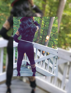 Leopard Pant Set (Plus Size Available)