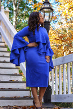 Load image into Gallery viewer, Classic Ruffle Sleeve Midi (Plus Size Available) *New
