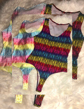 Load image into Gallery viewer, Designer Key Print Bodysuit