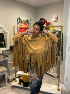 Fringed Sweater - Plus Size Available