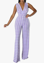 Load image into Gallery viewer, Soft Girl Era Houndstooth Jumpsuit - Plus Size Available
