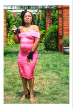 Load image into Gallery viewer, Queen of Hearts Off-the-Shoulder Midi