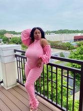 Load image into Gallery viewer, Pink Smoke Stacked Jumpsuit (Plus Size Available)