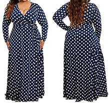 Load image into Gallery viewer, Polka Dot Maxi (Plus Size Only)