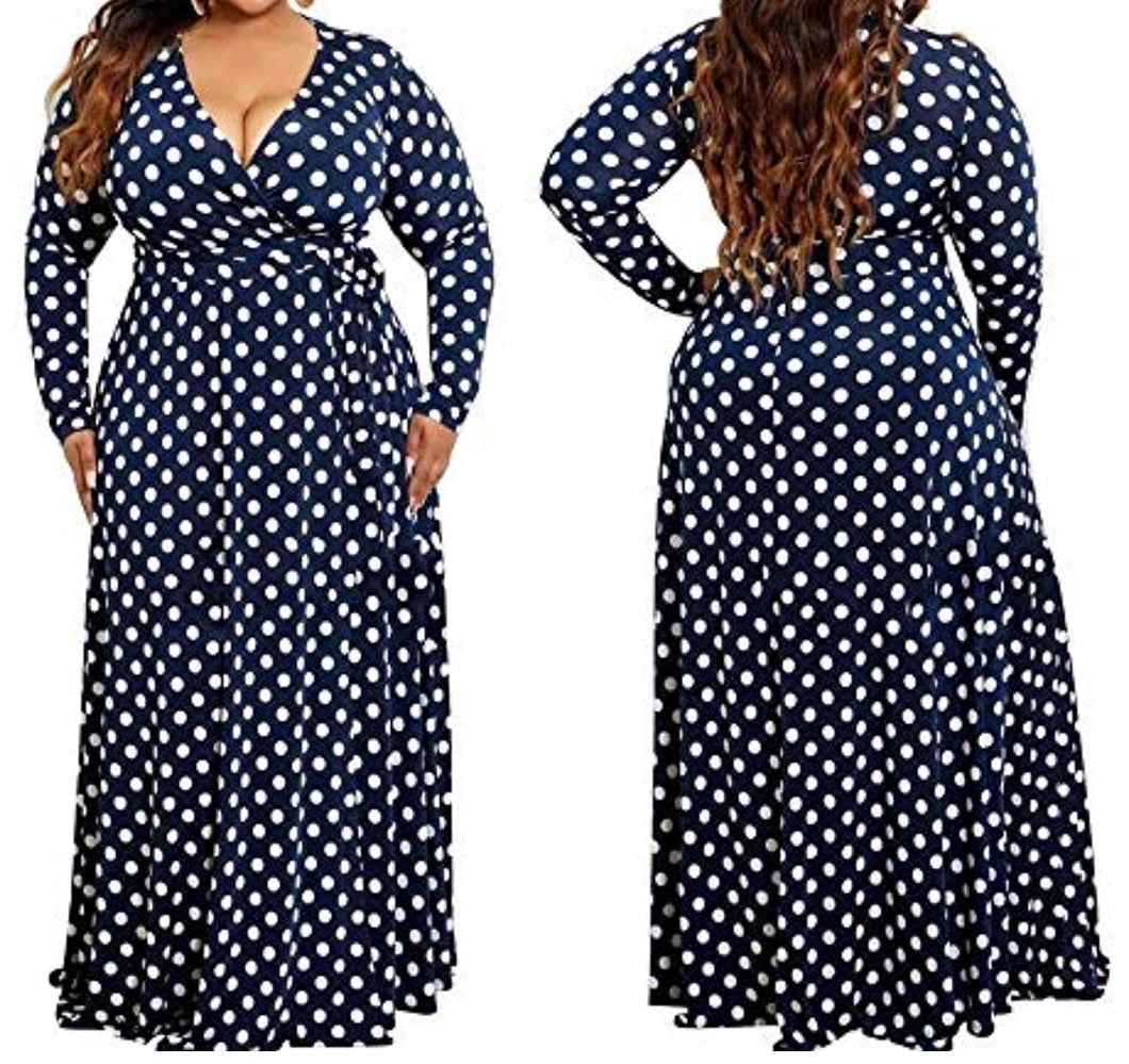Polka Dot Maxi (Plus Size Only)