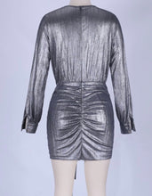 Load image into Gallery viewer, It’s Ya Birthday Metallic Mini Dress