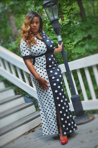 She is Creative Polka Dot Maxi (Plus Size Available)