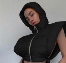 Load image into Gallery viewer, Poncho Puffer Vest - Available Now