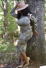 Load image into Gallery viewer, Zebra Jag Two-Way Midi (Plus Size Available)