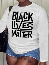 Load image into Gallery viewer, Black Lives Matter BLM Crew Tee - Plus Size Available