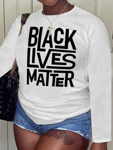 Black Lives Matter BLM Crew Tee - Plus Size Available