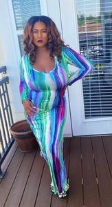 Funkadelic Deep V-Maxi (Plus Size Available)