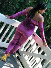 Load image into Gallery viewer, Velour Corset Jumpsuit (Plus Size Available)