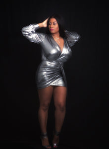 It’s Ya Birthday Metallic Mini Dress