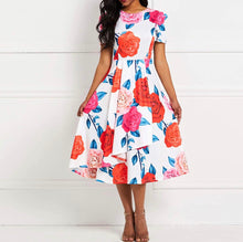 Load image into Gallery viewer, Flower Patch Fit &amp; Flare (Plus Size Available)