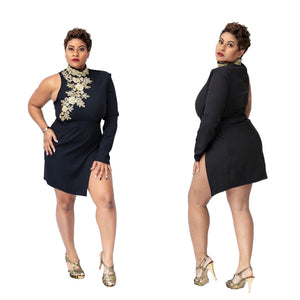 That’s the Way Love Goes One Sleeve Mini Dress