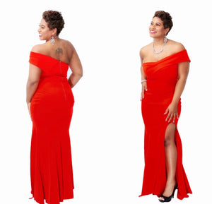 Be Mine Fishtail Maxi with Split
