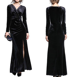 Prosperity Velvet Maci Dress