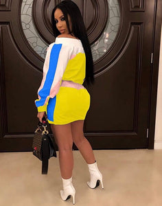 Athleisure Wind Breaker Skirt Set - Plus Size Available