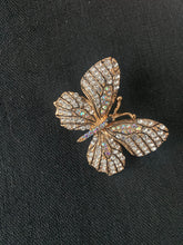 Load image into Gallery viewer, Butterfly Rhinestone Brooch